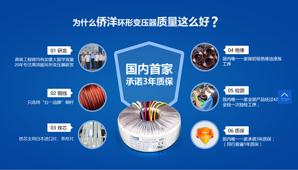 僑洋實業(yè)環(huán)形變壓器廠家
