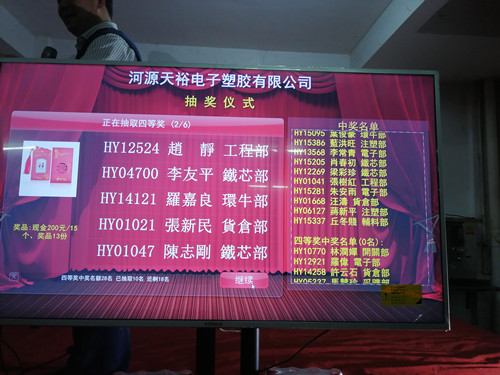 抽取四等獎(jiǎng)